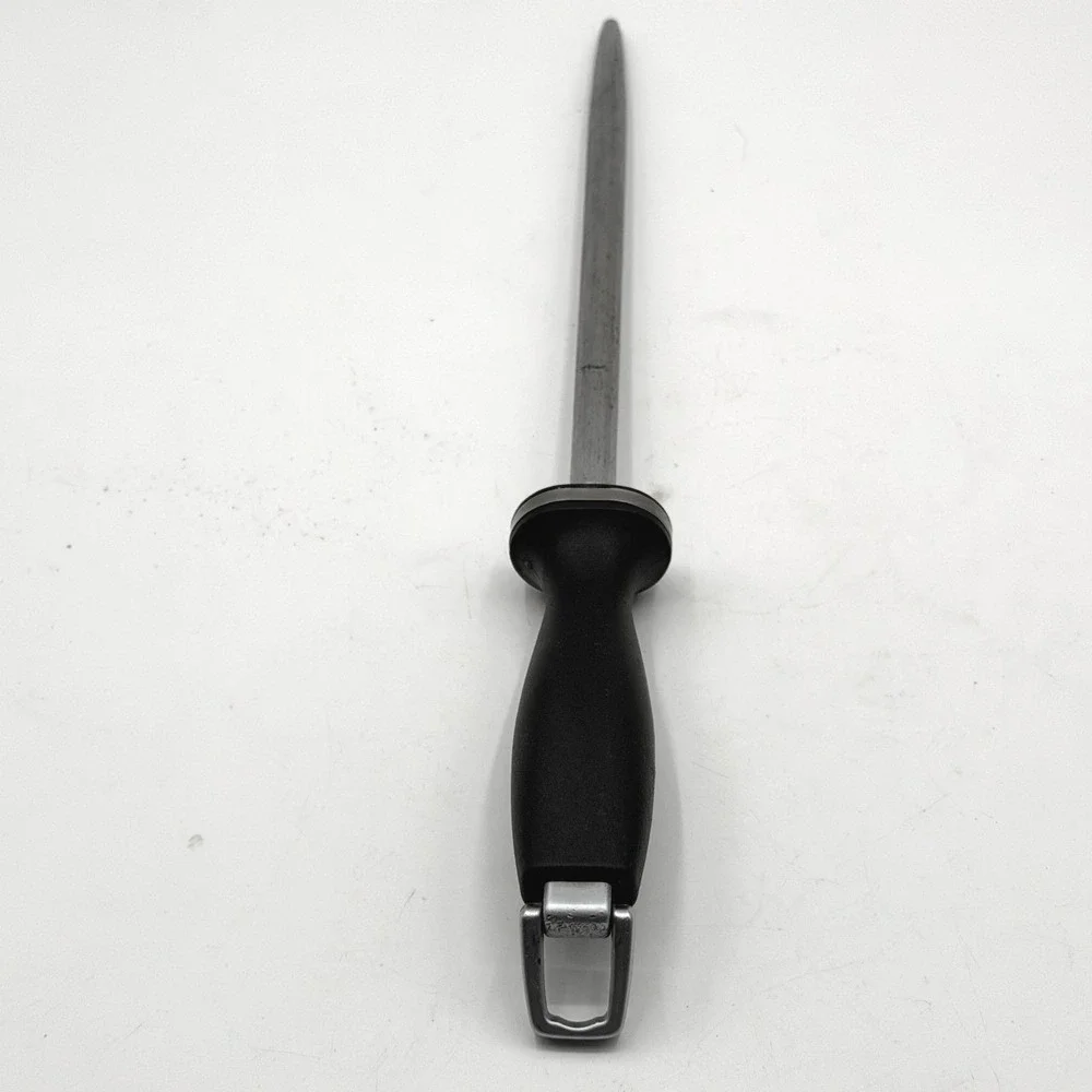Zwilling J.A. Henckels 10 Inch Honing Steel Sharpening Rod Germany Black